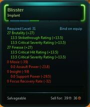 Blisster implant