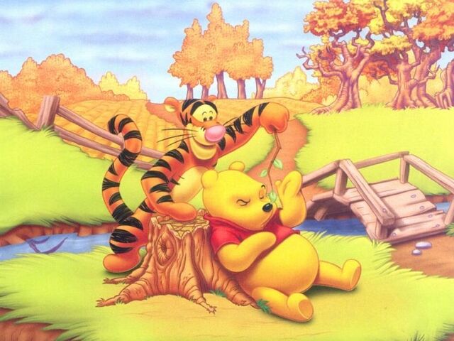 File:Pooh Wallpaper - Pooh and Tigger in Fall.jpg