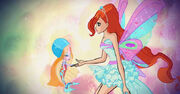 Serena and Bloom bonding