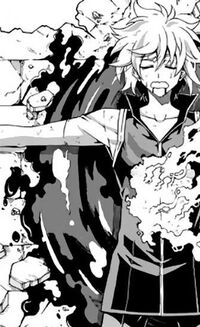 Tasha in his blood pool sighing