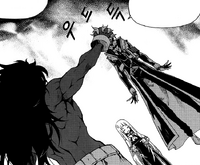 Surtr grabbing Tasha's head
