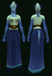 Simple Dress, Grass Background, Draenei Female