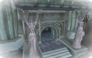 Riplash Ruins statue