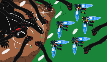 Team Kyoji and Gundam vs Juubi