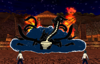 Ten Tails vs Paul Gekko and Paul Ichijou
