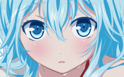 Image - Blue-eyes-vector-wet-blue-hair-transparent-denpa 