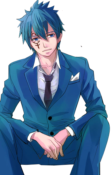 Jellal Fernandes in a suit