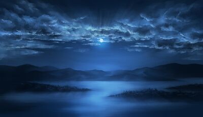 1317574629 konachan.com-102620-clouds-landscape-moon-night-original-scenic-water