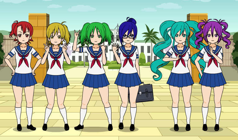 Image - Rainbow Girls.PNG | Yandere Simulator Fanon Wikia | FANDOM ...