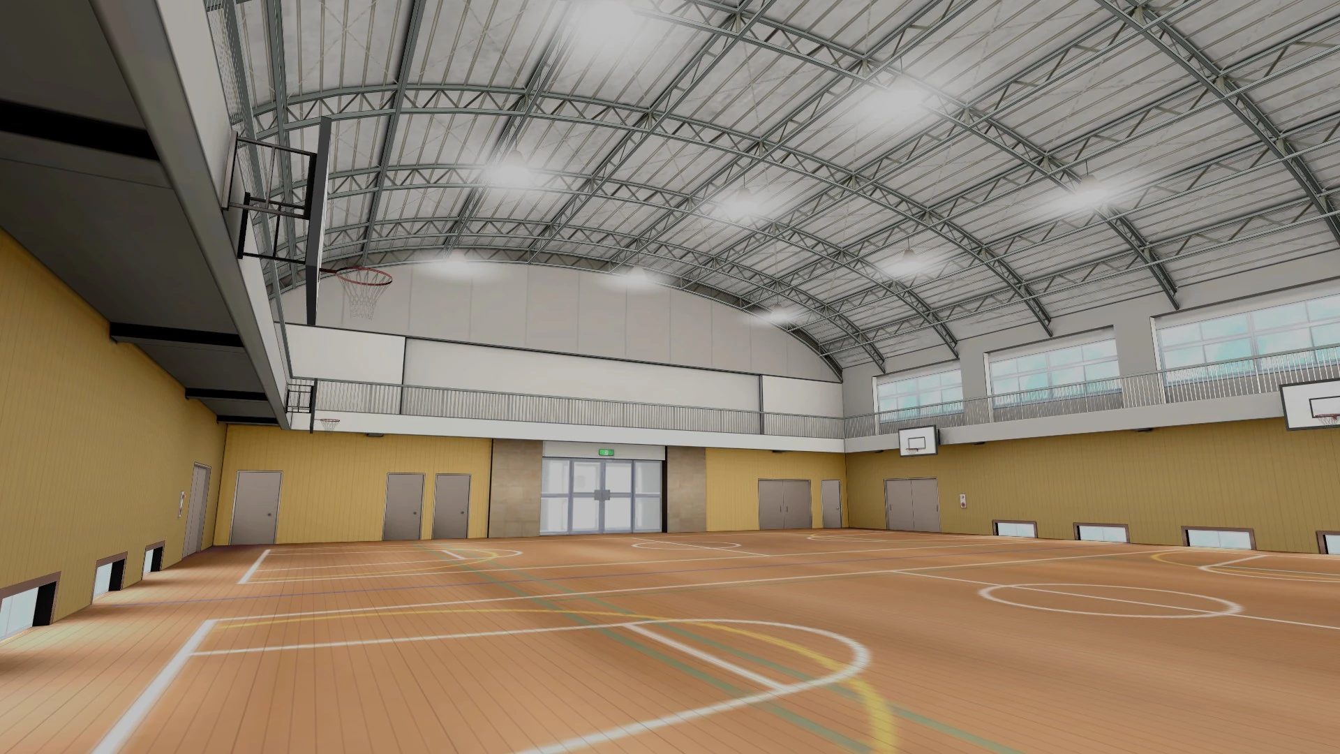Image Gymnasium Interior South.jpg Yandere Simulator Wiki FANDOM