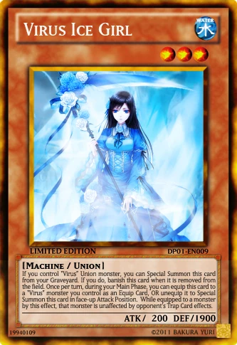 Virus Ice Girl Yu Gi Oh Card Maker Wiki Fandom Powered