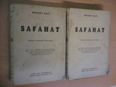 SAFAHAT-MEHMET-AKIF-ERSOY-2-CILT-ILK-BASKI 32522036 0