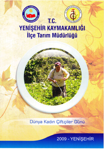 Kadın çiftçiler günü tasarımı tek sayfa