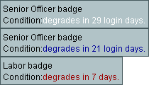 Badge ages