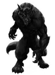 Huge werewolf
