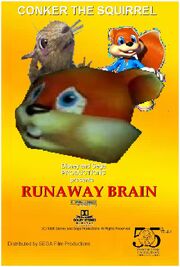 Runaway Brain (Disney and Sega Style) Poster