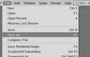 File -- Save As