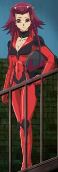 Akiza in her runner suit