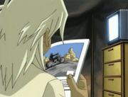 Marik first sees a motorcycle