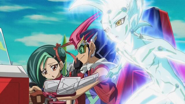 File:Tori, Yuma and Astral in the Duel Coaster.jpg