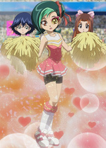 Tori's outfit when Striker uses the effect of "Stadium of Dreams"