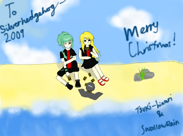File:Merry christmas silverhedgehog2009 by tsuki hikari chan-d4k3lc6.png
