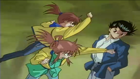 Yusuke vs Kasei y Fubuki