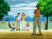 Tía y Megumi s en encuentran con Zatch y Kiyomaro en Londres.png