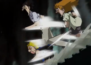 Kiyomaro, Kory y Zatch corren