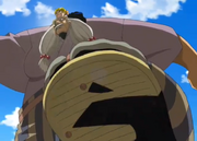 Zatch encima de Nana