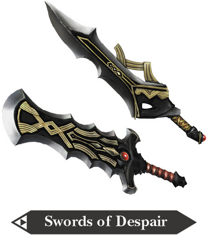 File:Hyrule Warriors Great Swords Swords of Despair (Render).png