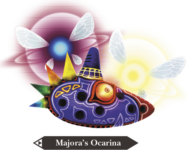 File:Hyrule Warriors Legends Ocarina Majora's Ocarina (Render).png