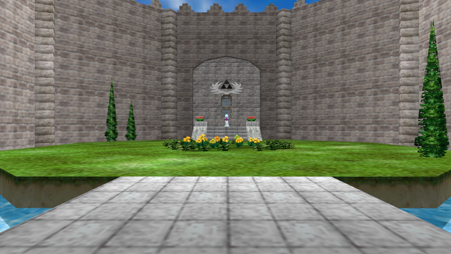 Resultado de imagen para legend of zelda ocarina of time patio del castillo