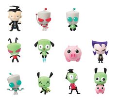 InvaderZim Keychains