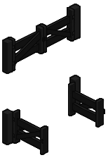 Black Fence Gate 2